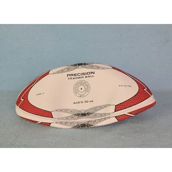 Precision Omega Rugby trainer ball Match Ball Size 4 Red/black age 10-14